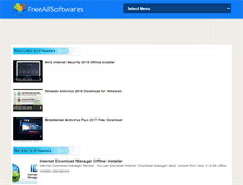 Tablet Screenshot of freeallsoftwares.com